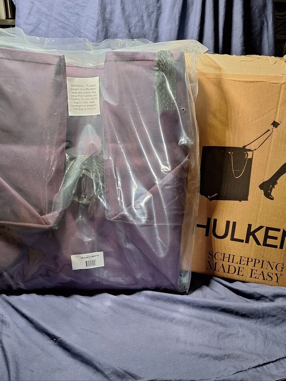 NWT Hulken Bag, MATTE PLUM, Large